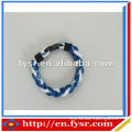 2015 hot selling titanium sport bracelets,Braided bracelet